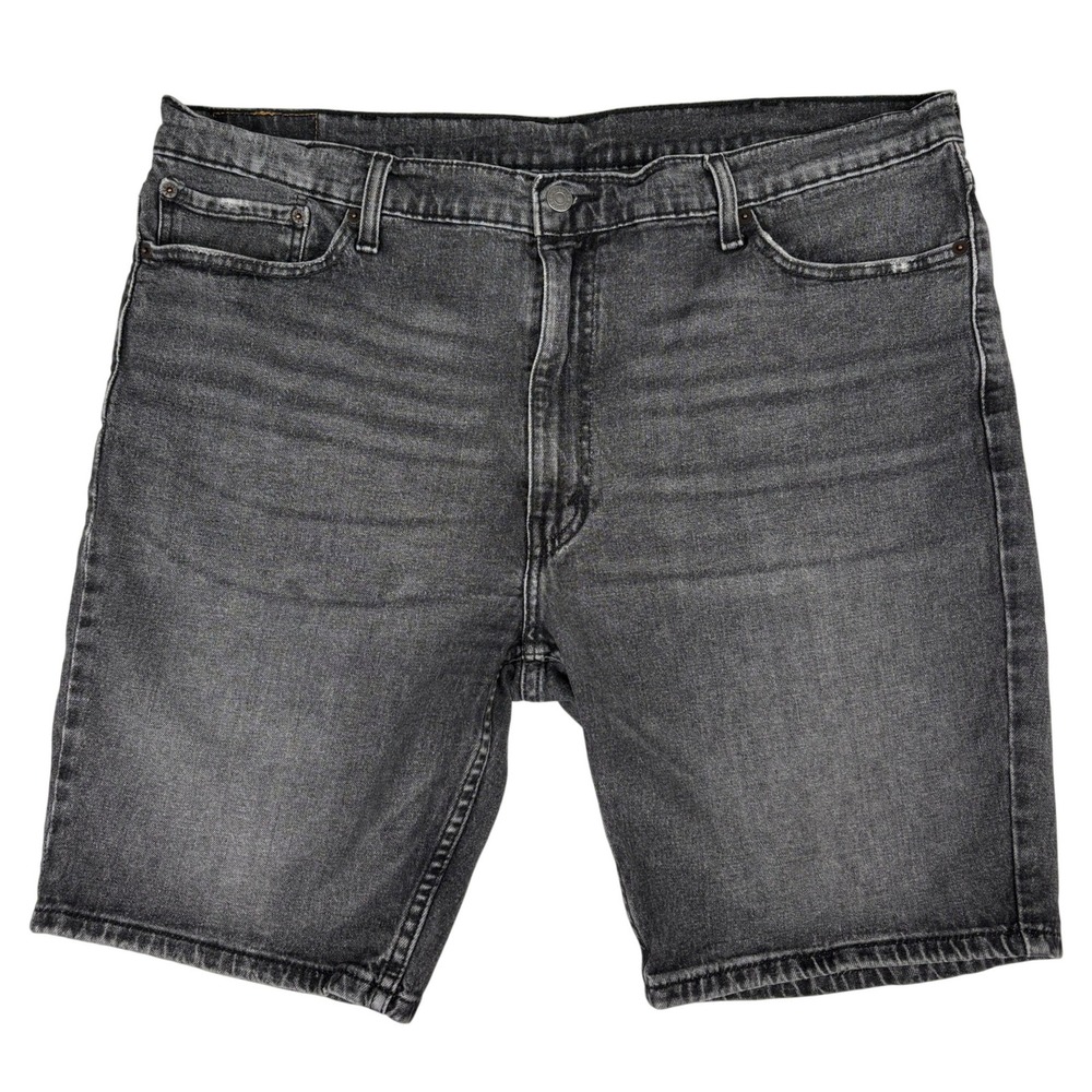 Levis 511 Slim Fit Denim Shorts Mens 42‎ Washed Black Gray Stretch Jean Shorts